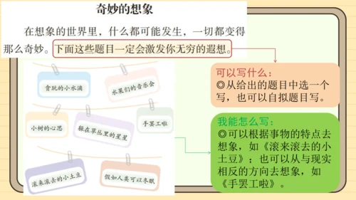 统编版语文三年级下册2024-2025学年度第五单元习作：奇妙的想象（课件）