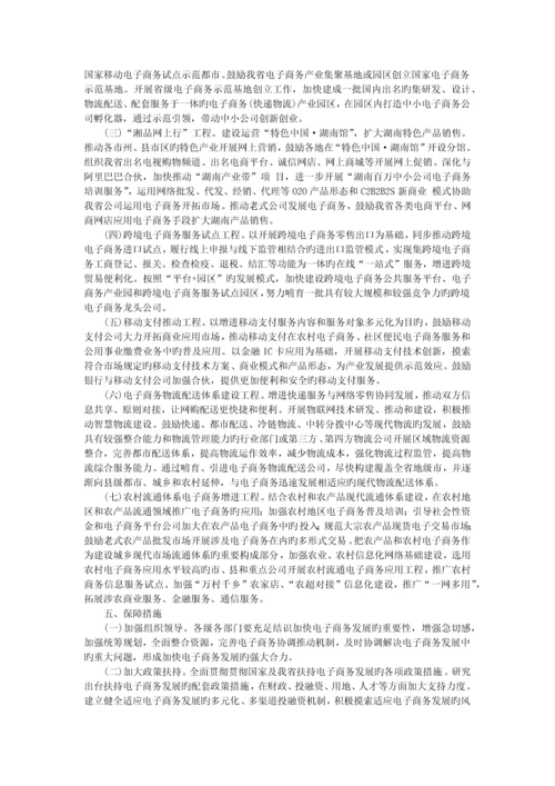 湖南省电子商务发展规划.docx