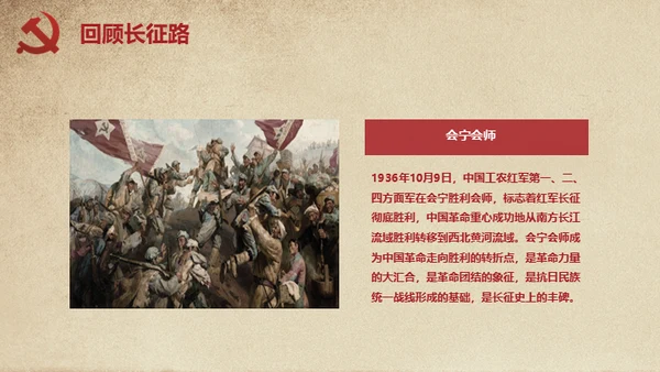 长征胜利精神缅怀革命先烈通用PPT模板