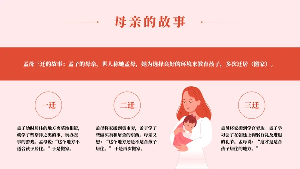 母爱伟大感恩母爱主题教育PPT模板