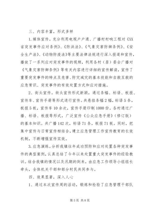 乡镇应急宣传活动总结.docx
