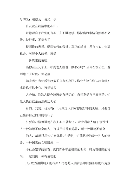 小学生八荣八耻演讲稿