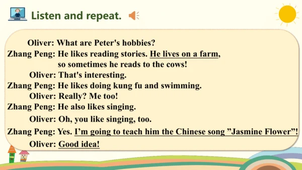 Unit 4 I have a pen pal Part A   Let's try & Let's