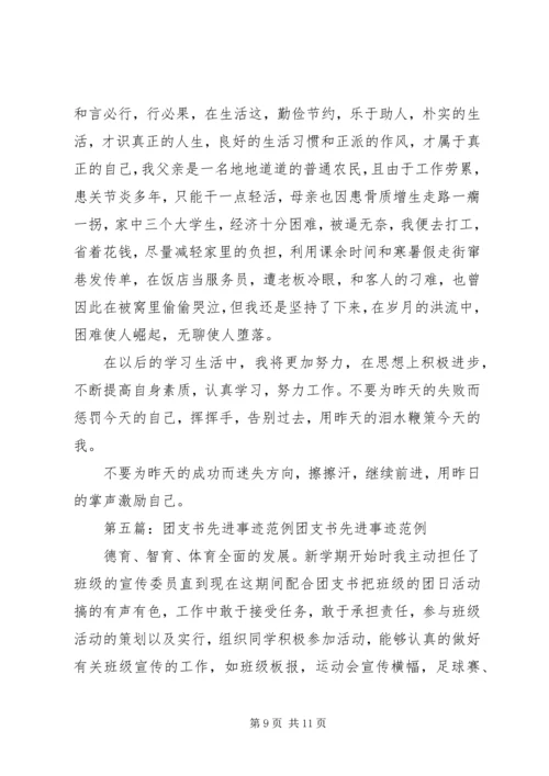 优秀大学团支书先进事迹材料.docx