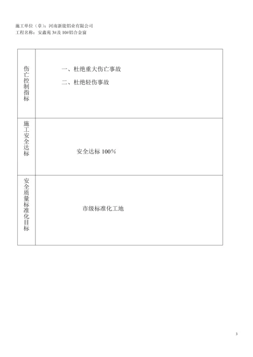 铝合金窗工程施工现场安全管理资料.docx