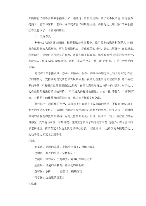 (小班年级组)主题审议记录表