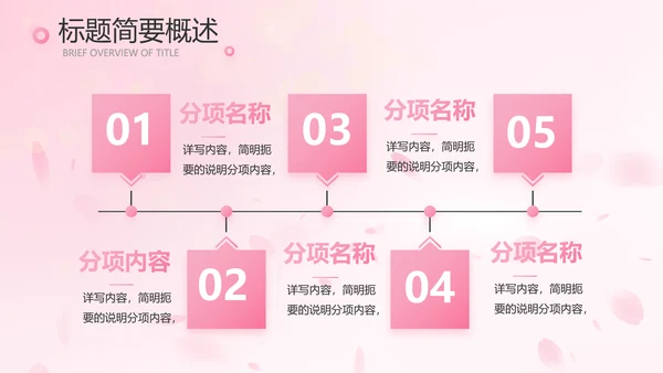 粉色唯美背景工作总结汇报动态PPT