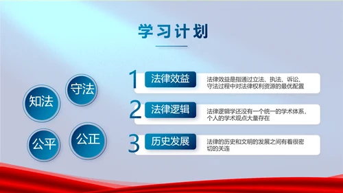 蓝色严谨法律知识讲座宣传动态PPT模板