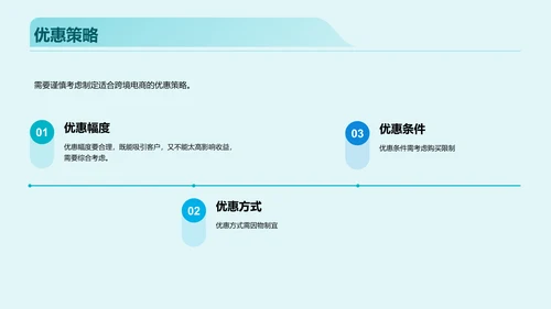 蓝色海外市场跨境电商活动策划PPT模板