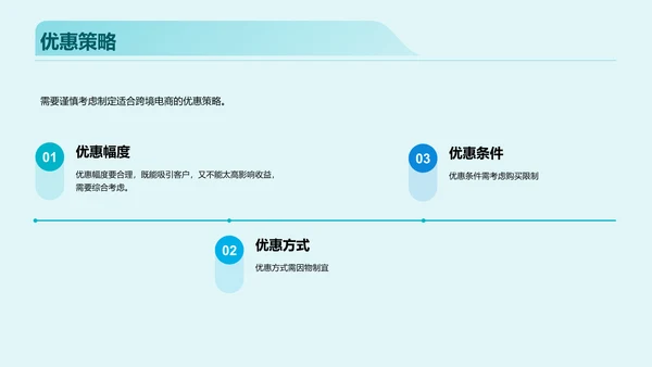 蓝色海外市场跨境电商活动策划PPT模板