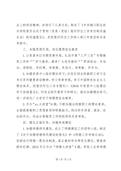 意识形态工作分析研判报告-XX年意识形态分析研判报告.docx