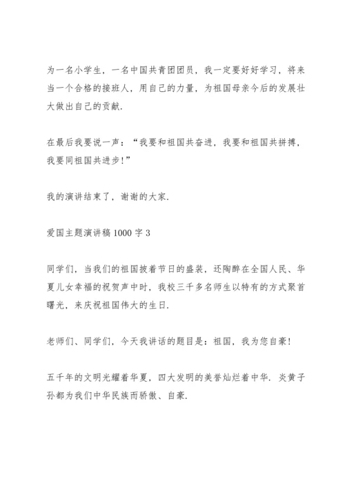 爱国主题演讲稿1000字.docx