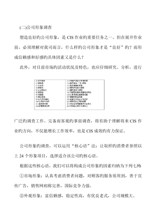 企业CIS专题策划标准流程管理分析.docx
