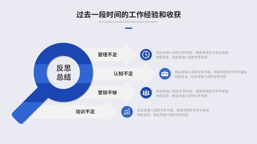 蓝色是简约商务述职报告工作汇报自我介绍工作总结ppt模板