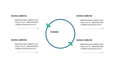 绿色简约风圆环课程教师同步辅导PPT模板