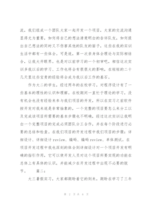 软件开发个人实习工作总结.docx