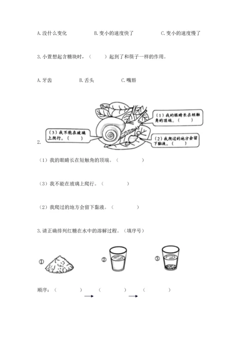 教科版一年级下册科学期末测试卷【达标题】.docx