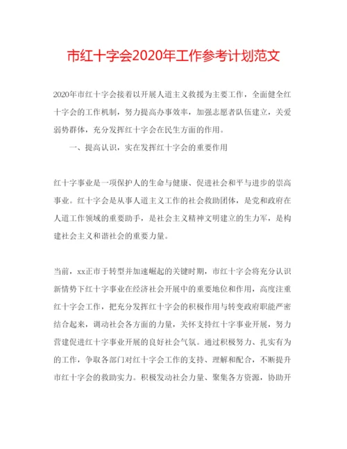 精编市红十字会年工作参考计划范文.docx