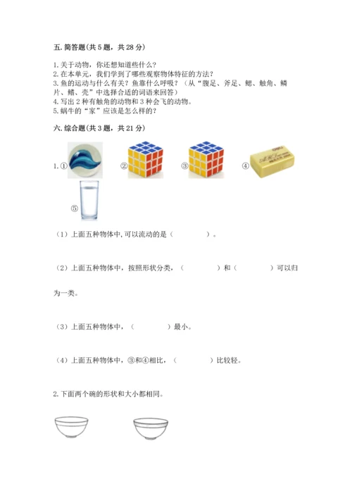 教科版一年级下册科学期末测试卷（培优）.docx