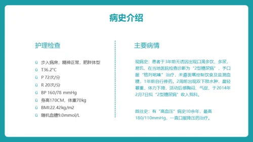 糖尿病护理查房通用PPT 模板