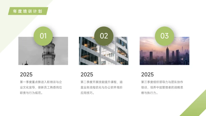 绿色创意企业内部培训PPT模板