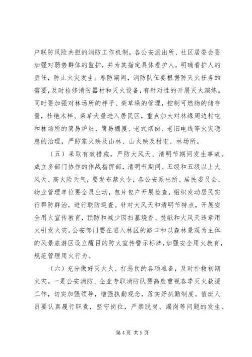 二○一○年双丰林业局春季城镇消防安全工作实施方案.docx