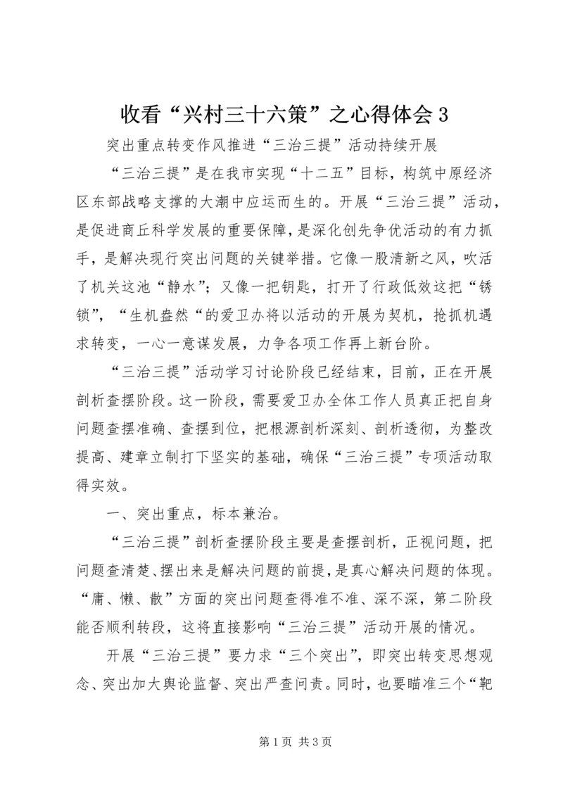 收看“兴村三十六策”之心得体会3 (3).docx