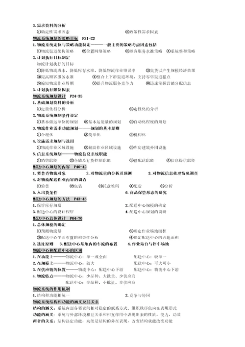 物流中级辅导教材
