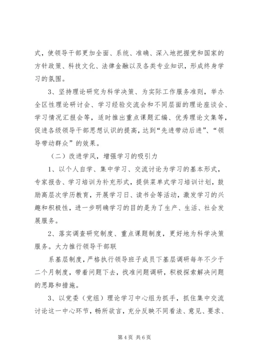 关于创建中心领导班子的实施意见 (5).docx