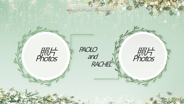 婚礼舞台开场片头相册婚礼纪念册PPT