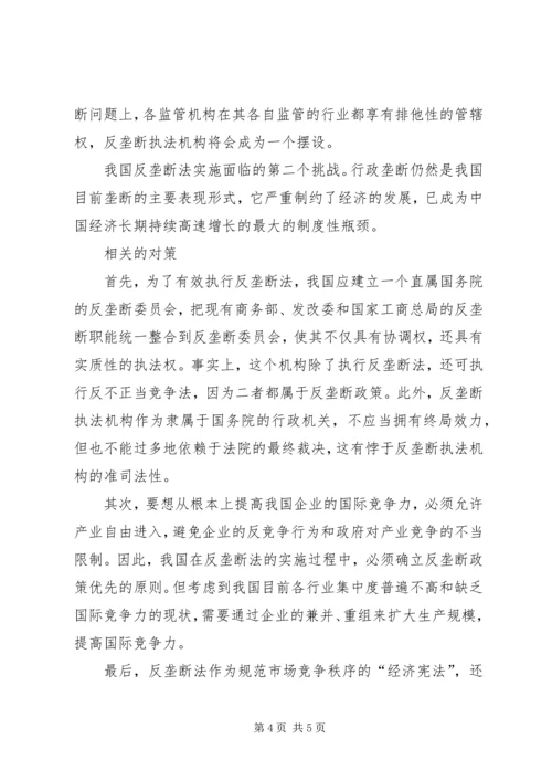 反垄断工作报告 (2).docx