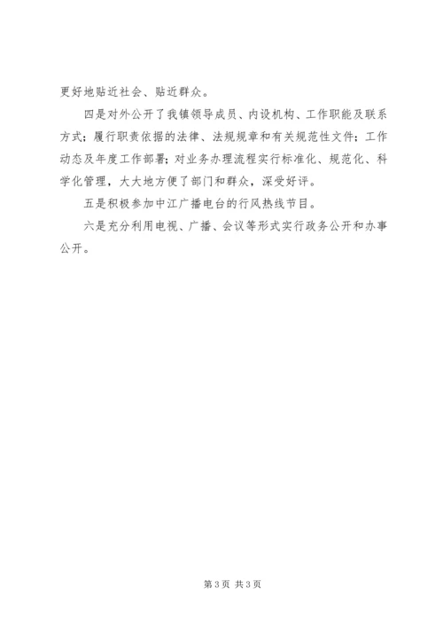 乡镇年度政务信息公开工作自查总结.docx