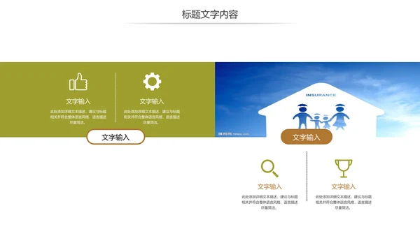 人身保险社区医疗保险行业工作总结PPT模板