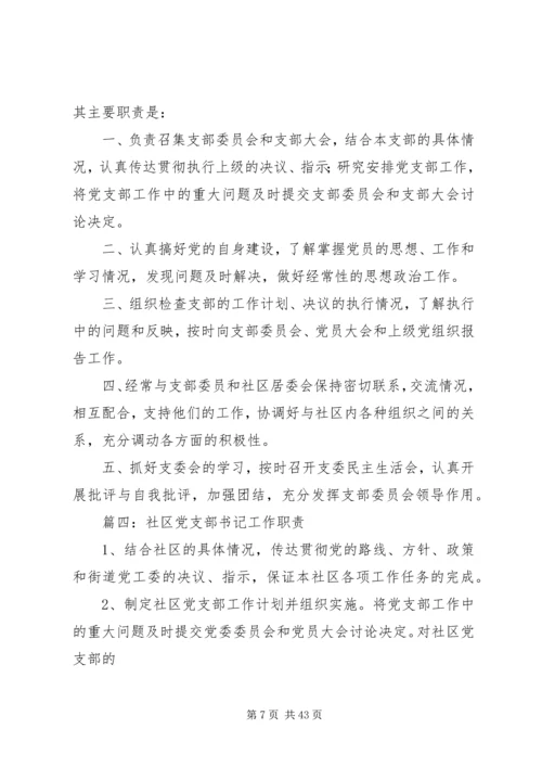 社区支部书记上党课.docx