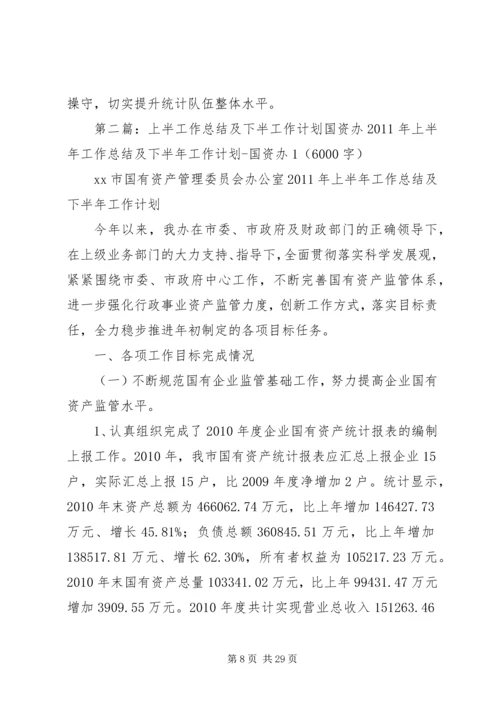 市统计局上半年工作总结及下半年工作计划 (2).docx