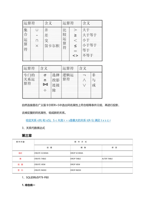 2023年数据库知识点总结.docx