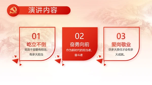 党建党支部述职报告动态PPT党课