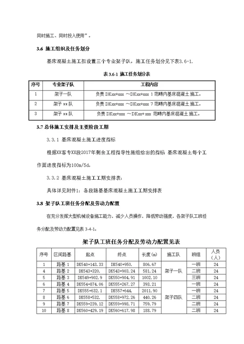 基床混凝土专项实施性施工组织设计概述