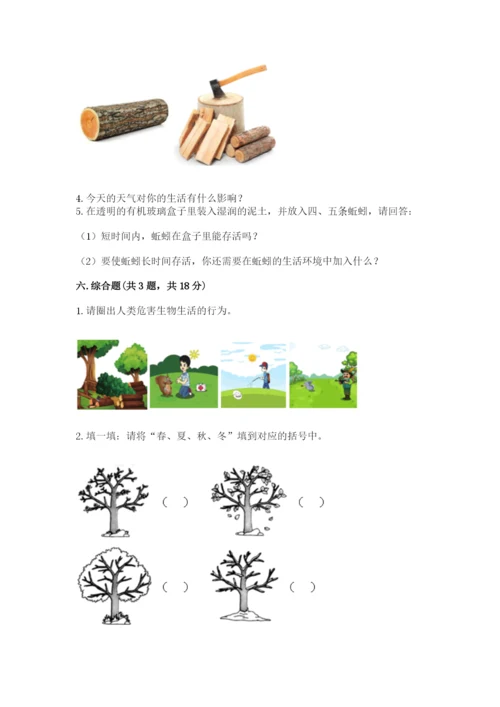 教科版二年级上册科学期末测试卷【名师推荐】.docx