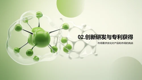 绿色现代生物医疗行业年终总结PPPT模板
