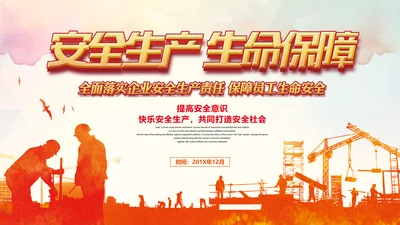 企业安全生产责任落实工作汇报PPT模板