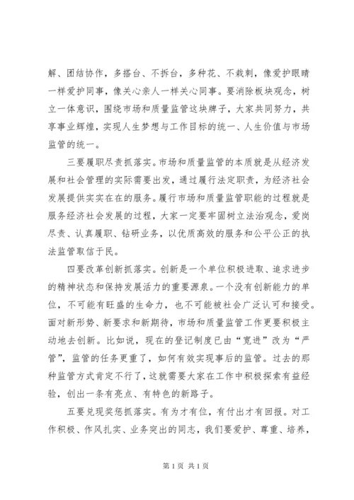 市场和质量监管工作会议讲话.docx