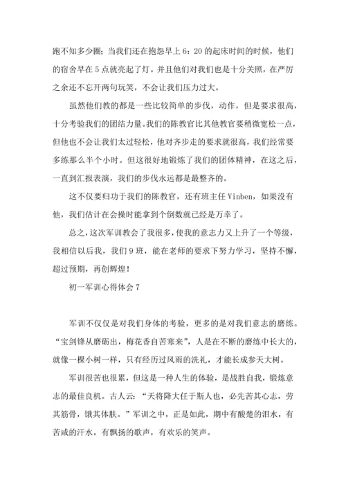 热初一军训心得体会.docx