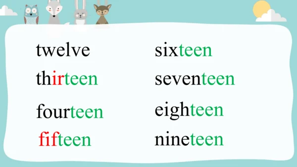 Module4Unit2 Thirteen,fourteen,fifteen...课件(共34张PP