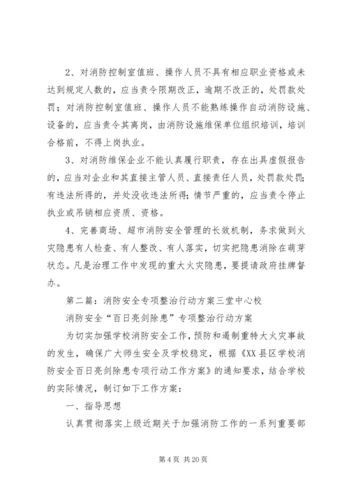 重点商贸流通企业消防安全专项整治行动工作方案.docx