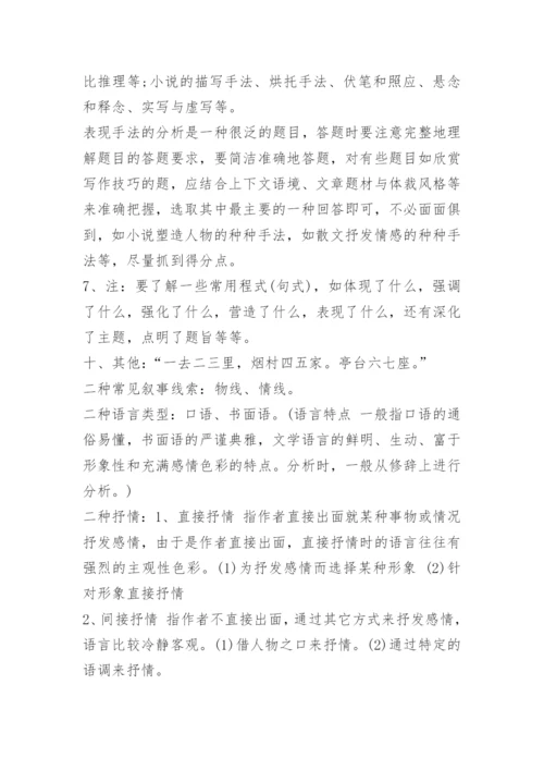 人教版初一语文知识点总结归纳.docx