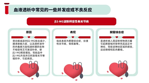红色绿色插画风简约风血液透析及并发症医疗护理培训PPT血透
