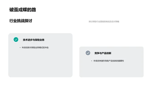 保险行业解析报告PPT模板