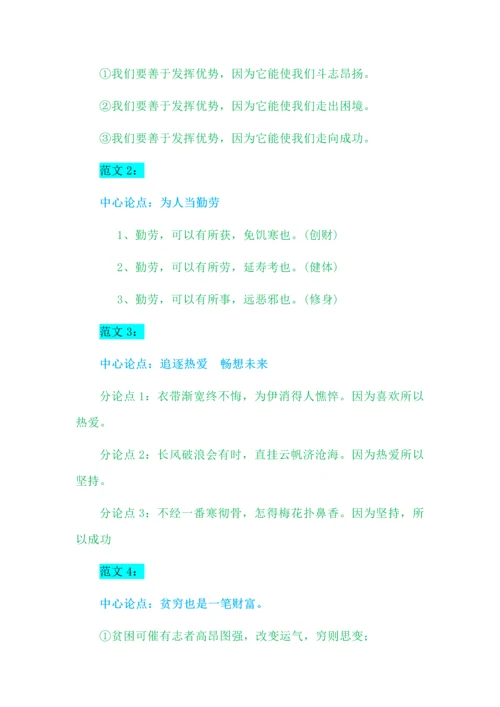 满分议论文分论点拟写技巧.docx
