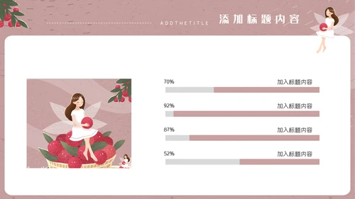 卡通女孩简约我的简历通用PPT模板